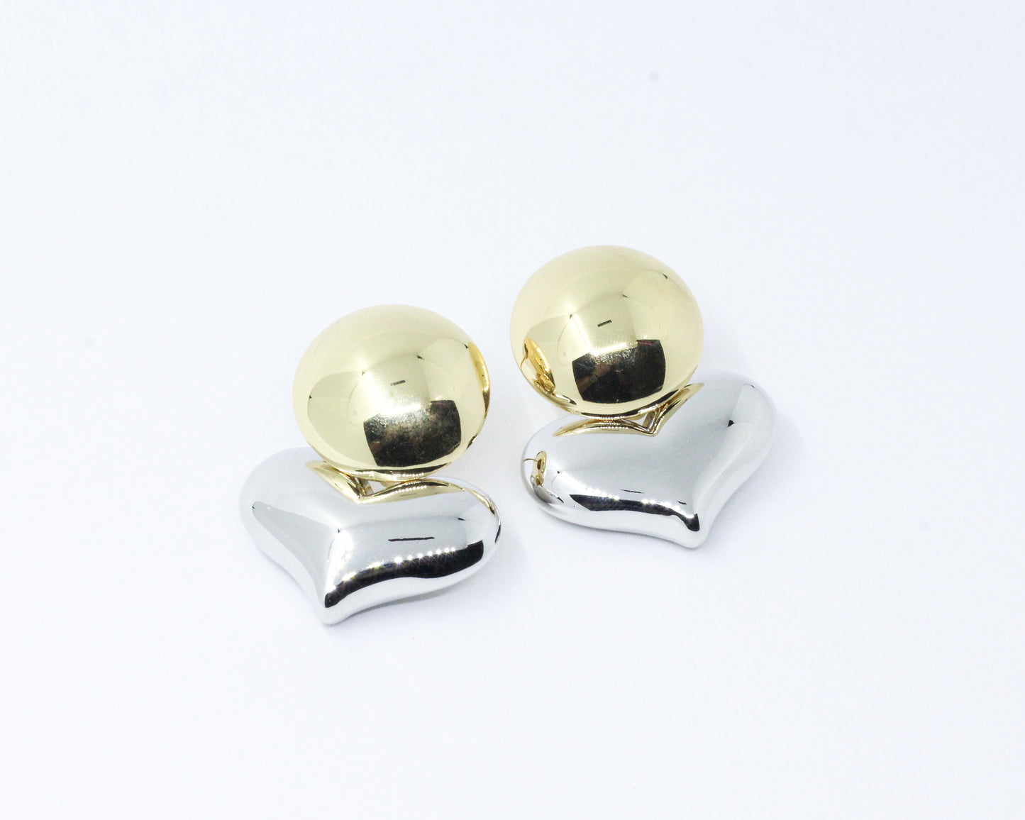Arete Chunky Doble Tono
