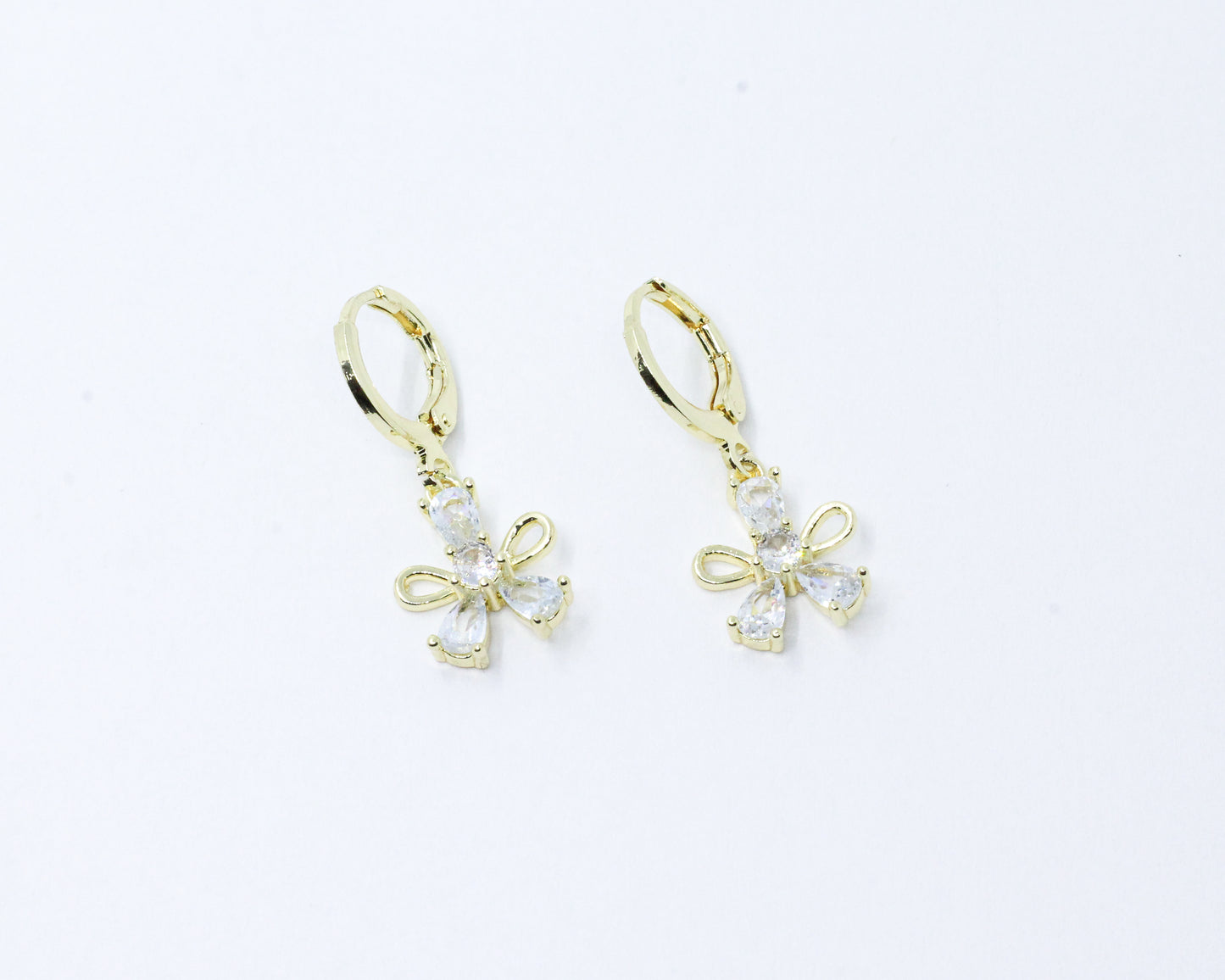 Set Flor Dorado Brillante
