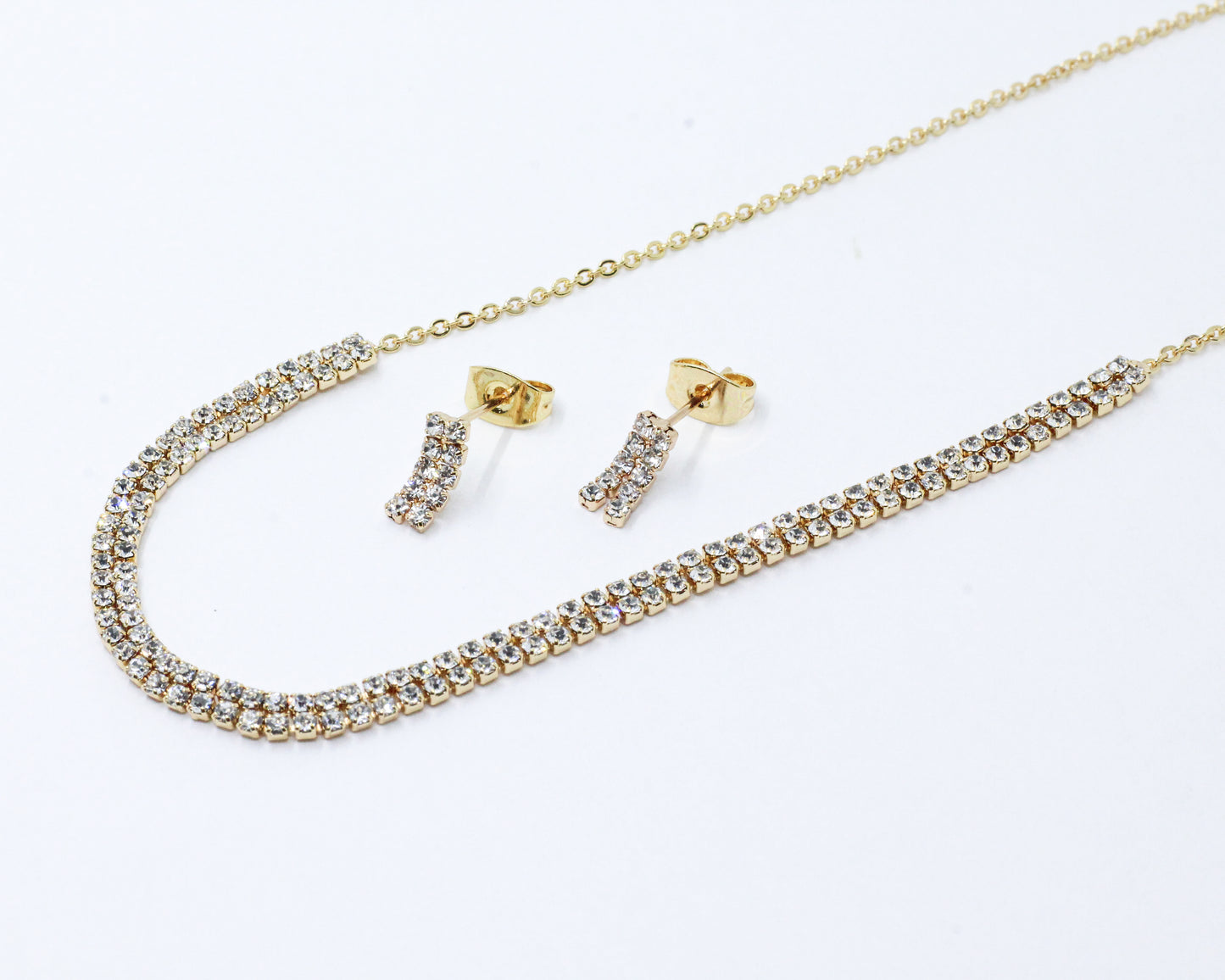 Set Collar Doble Brillo