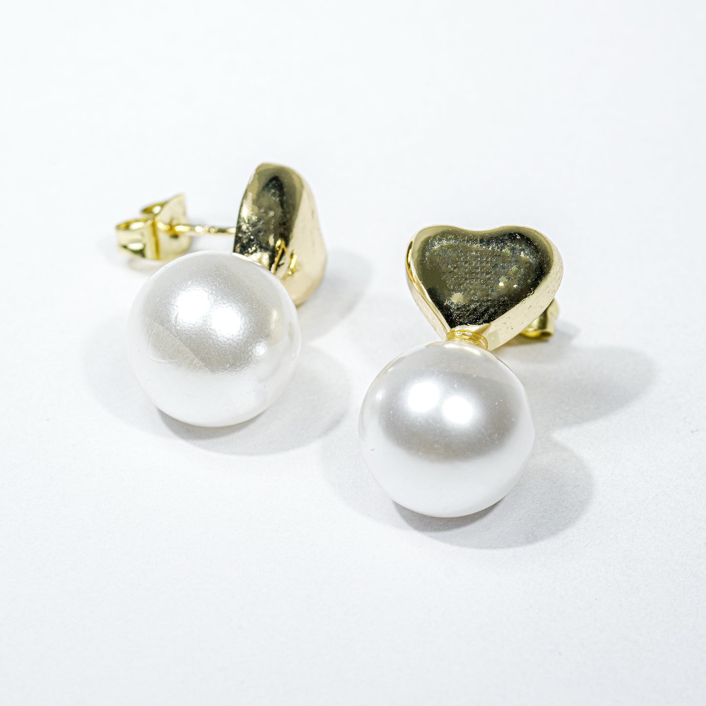 Arete chunky perla