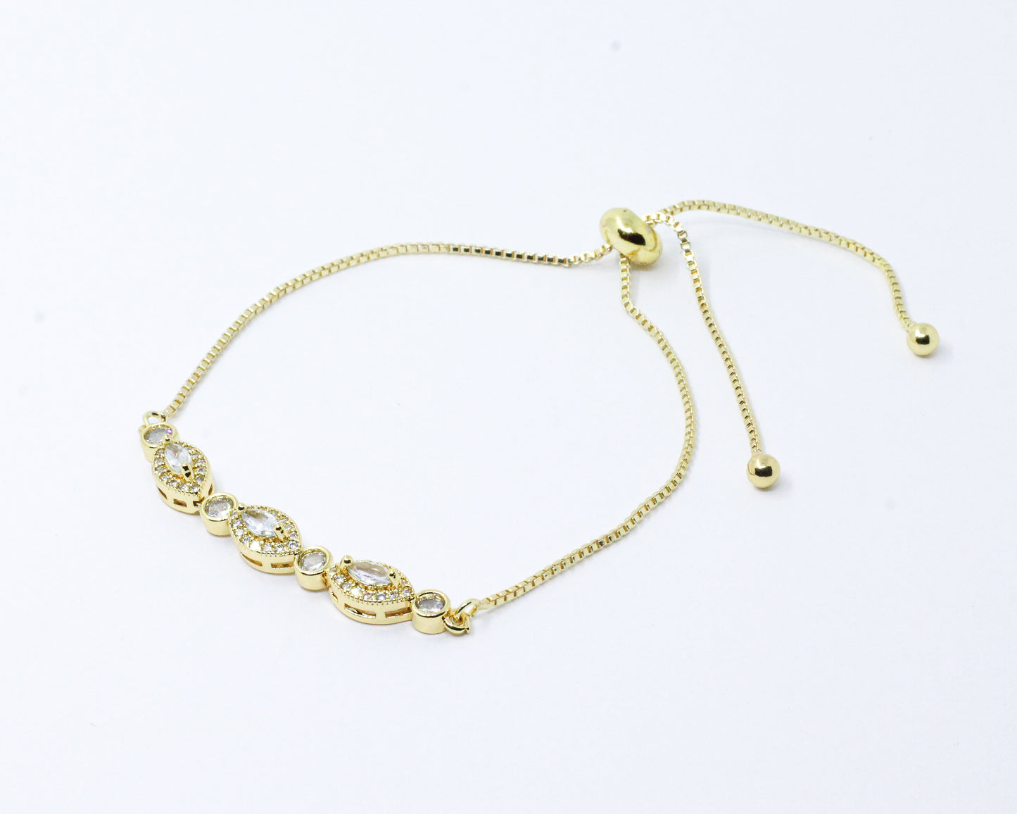 Pulsera Dorada Ojos Brillantes