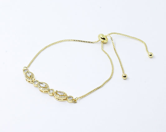 Pulsera Dorada Ojos Brillantes