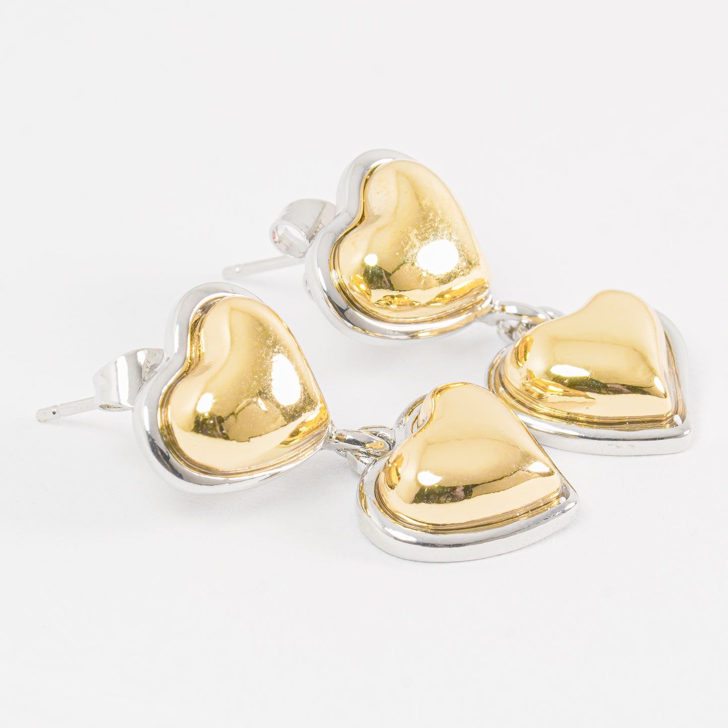 Aretes Doble Corazón