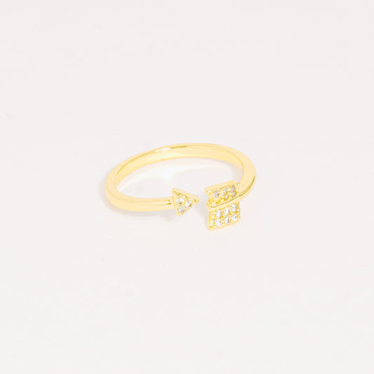 Anillo Dorado Flecha