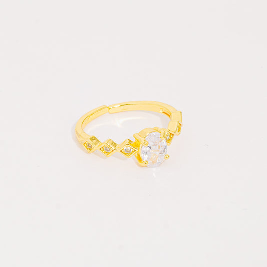 Anillo Dorado Ovalo Esplendor