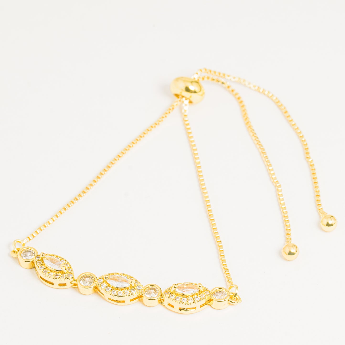 Pulsera Dorada Ojos Brillantes