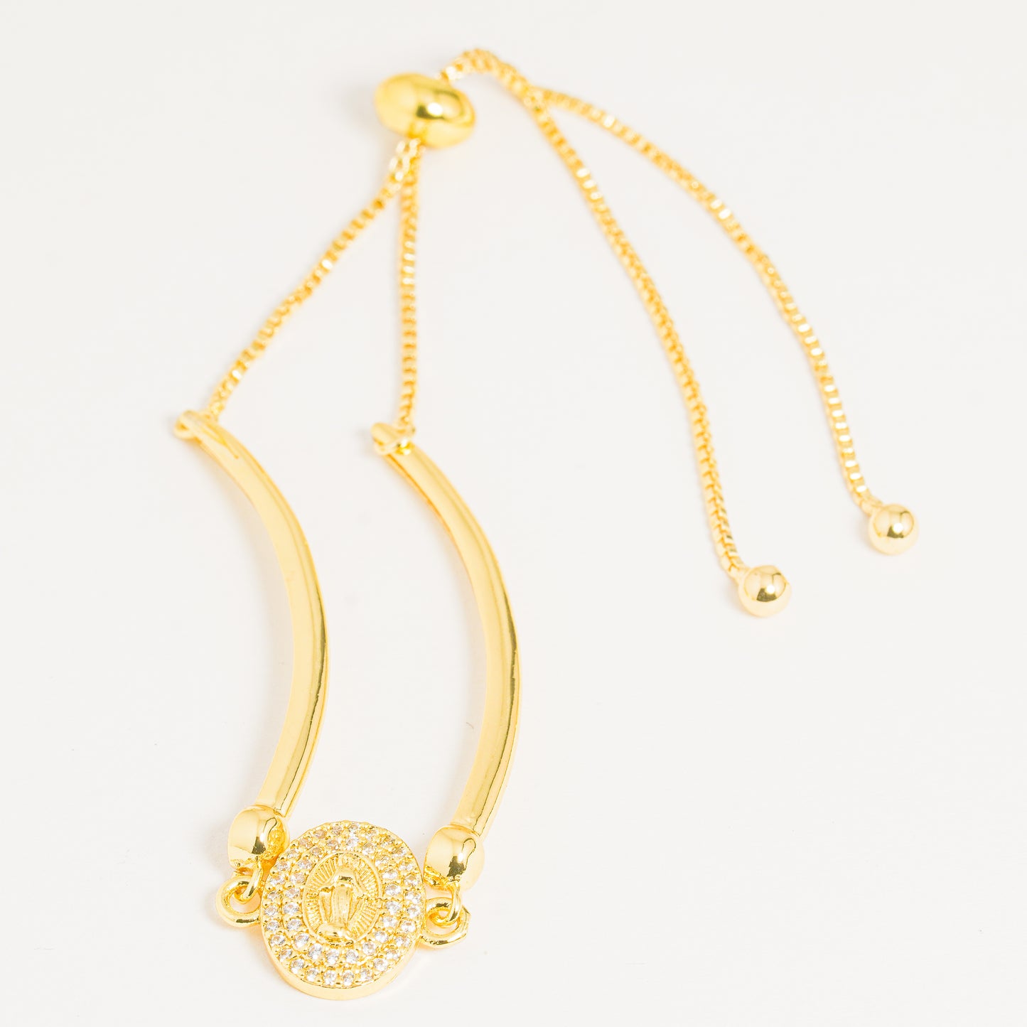 Pulsera dorada Virgen Milagrosa