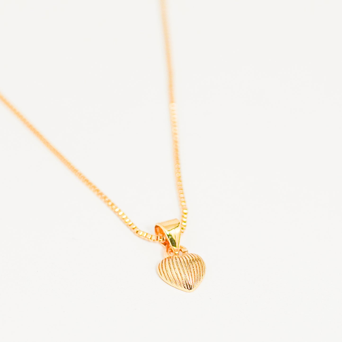 Cadena corazón diamantado