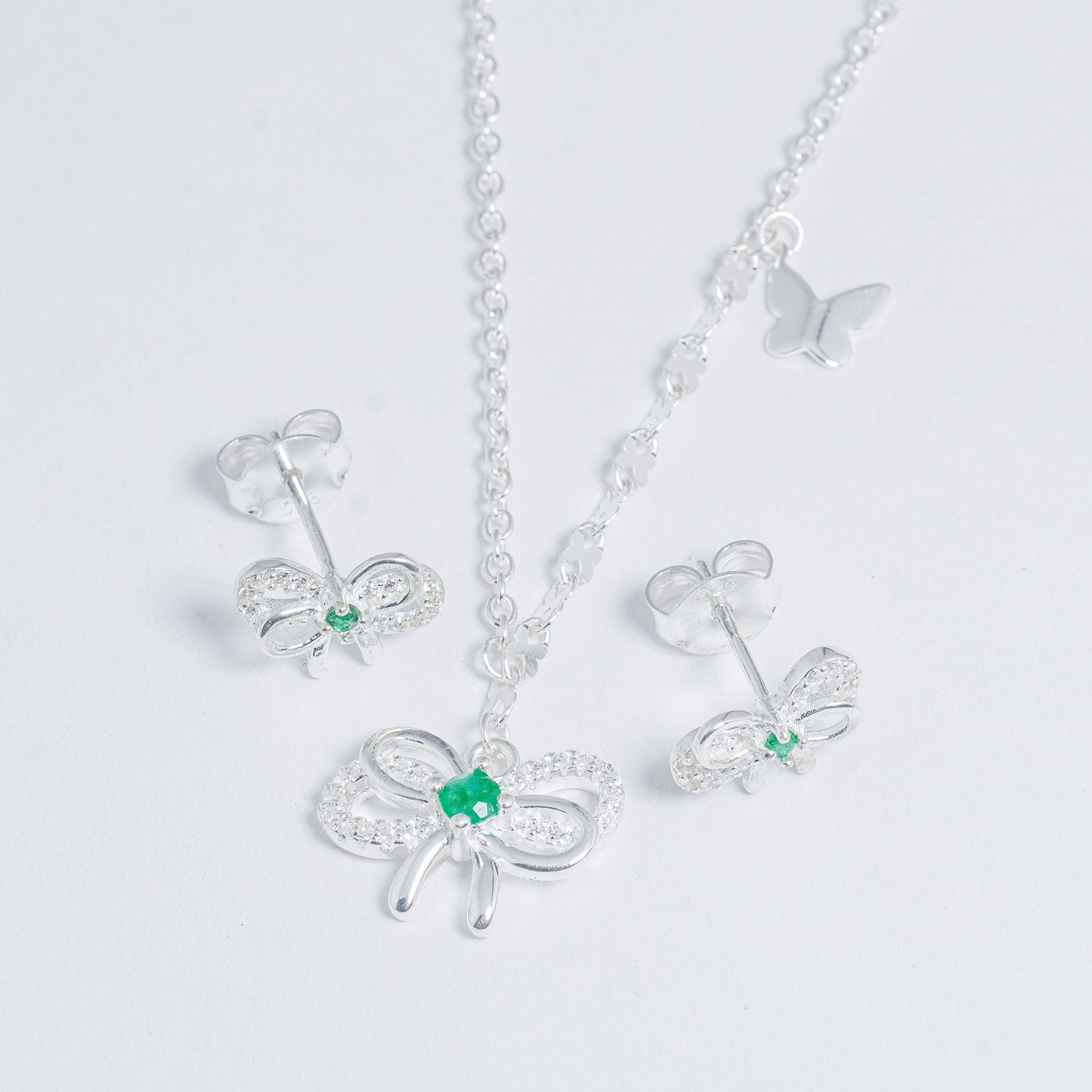 Set Lazo Esmeralda Brillante
