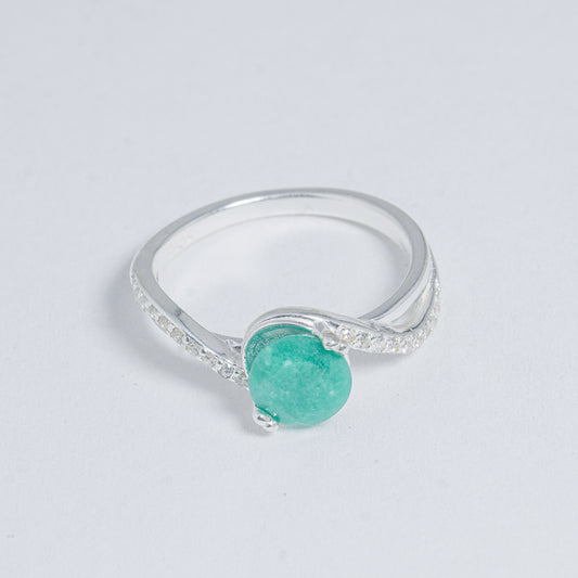 Anillo Ovaldo En Plata
