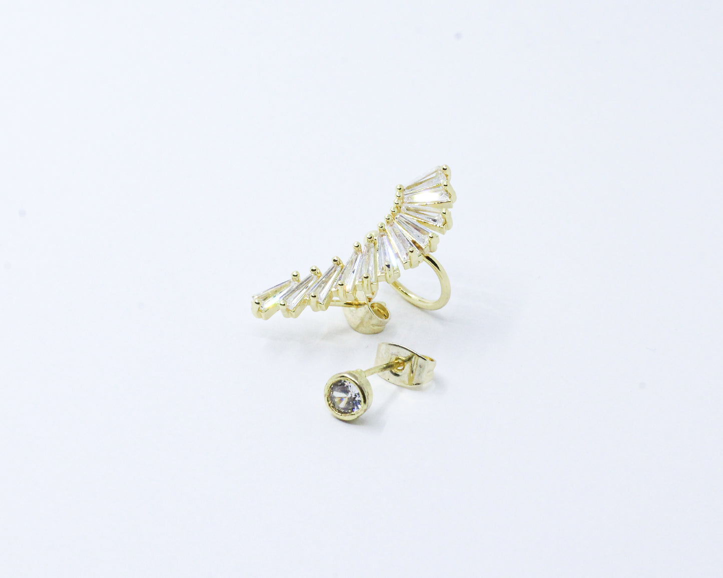 Set arete y earcuff baguette
