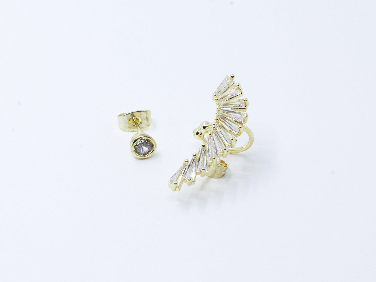 Set arete y earcuff baguette