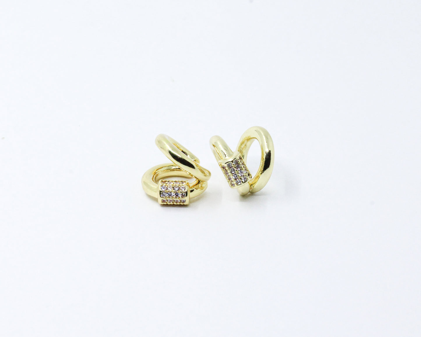 Earcuff Dorado Chunky Circón