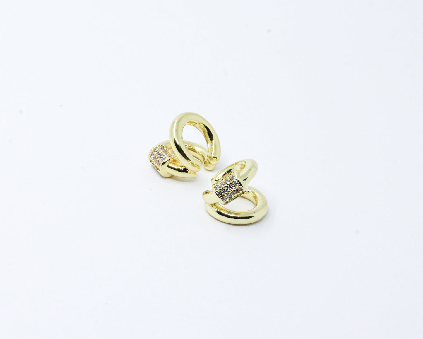 Earcuff Dorado Chunky Circón