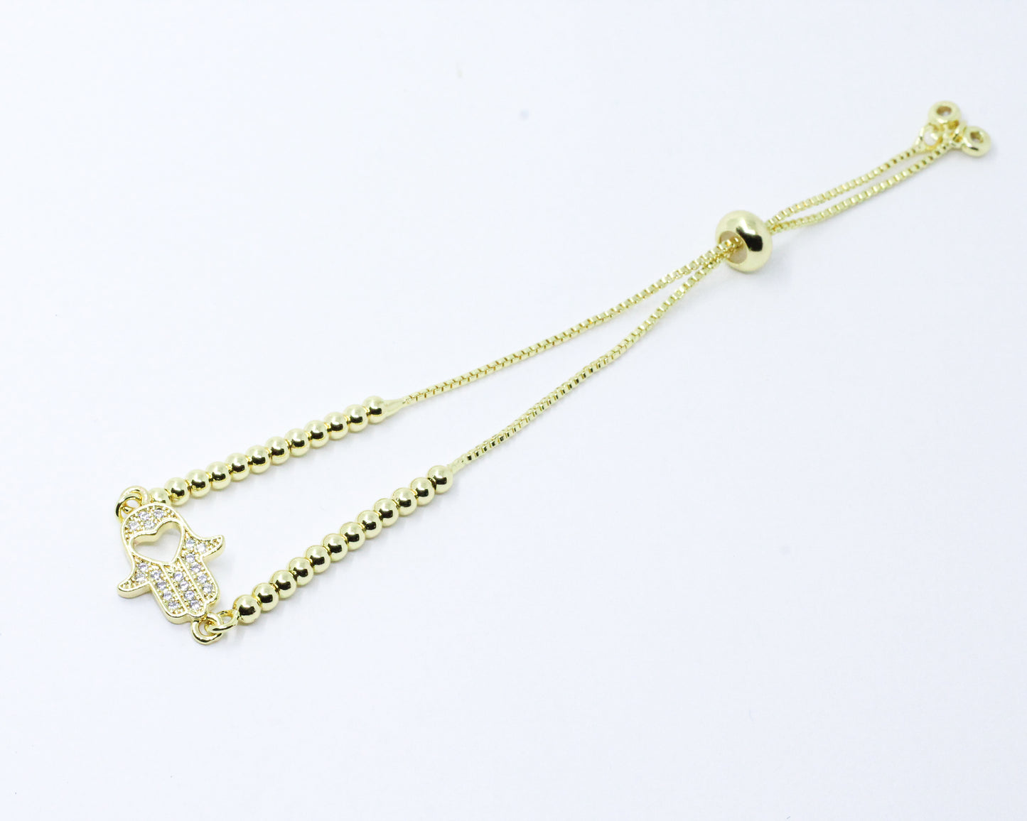 Pulsera dorada Mano de Fátima