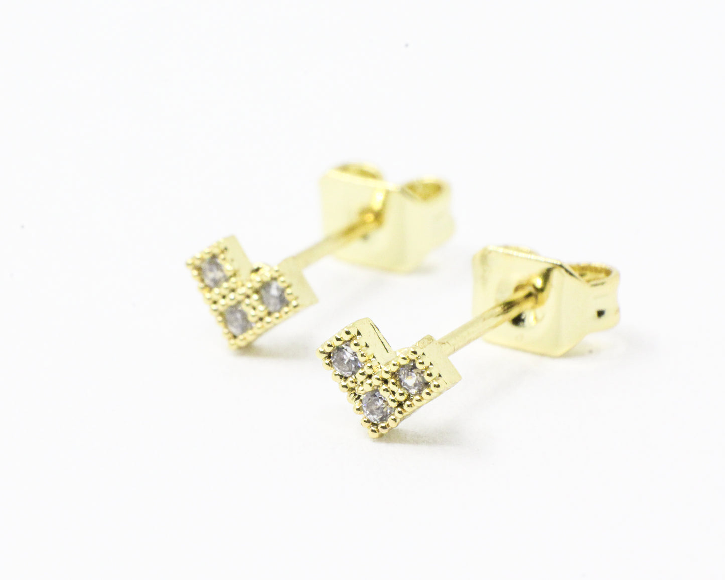 Topo Dorado Corazón Tres Piedras