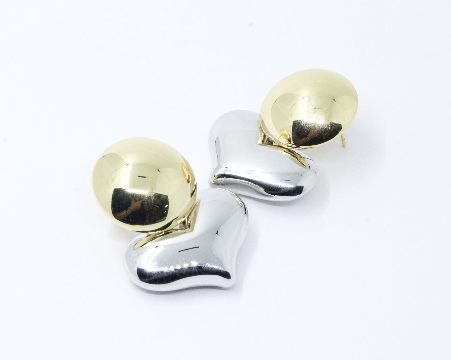 Arete Chunky Doble Tono