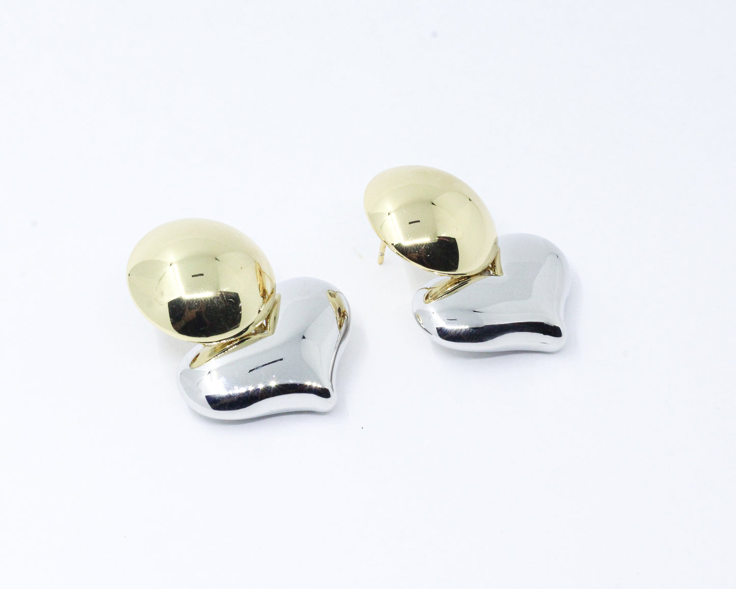 Arete Chunky Doble Tono