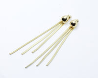 Aretes Dorado Gota Lux vista 3