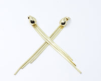 Aretes Dorado Gota Lux vista 2