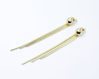 Aretes Dorado Gota Lux