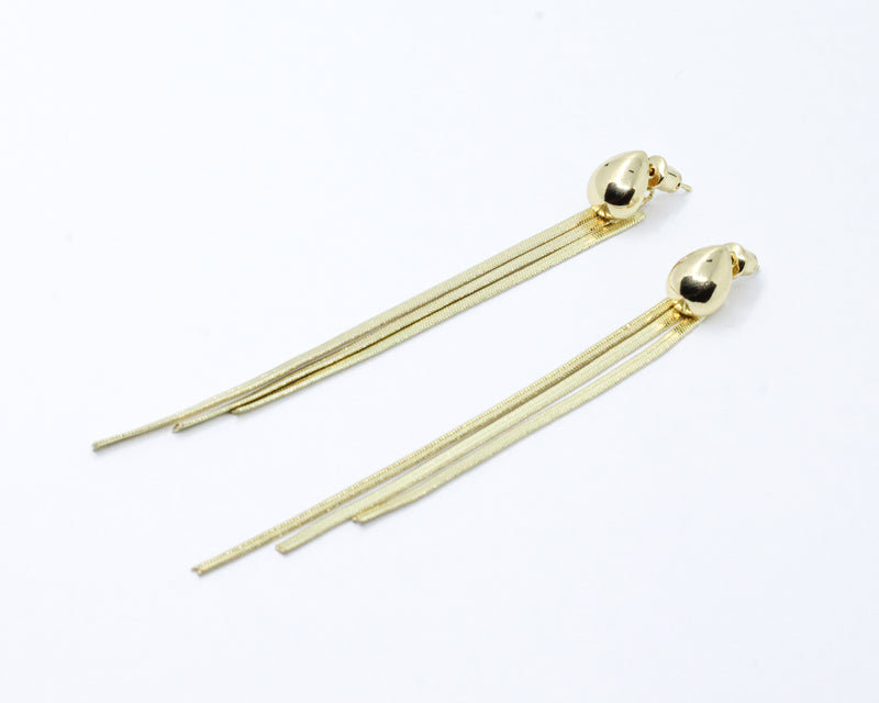 Aretes Dorado Gota Lux