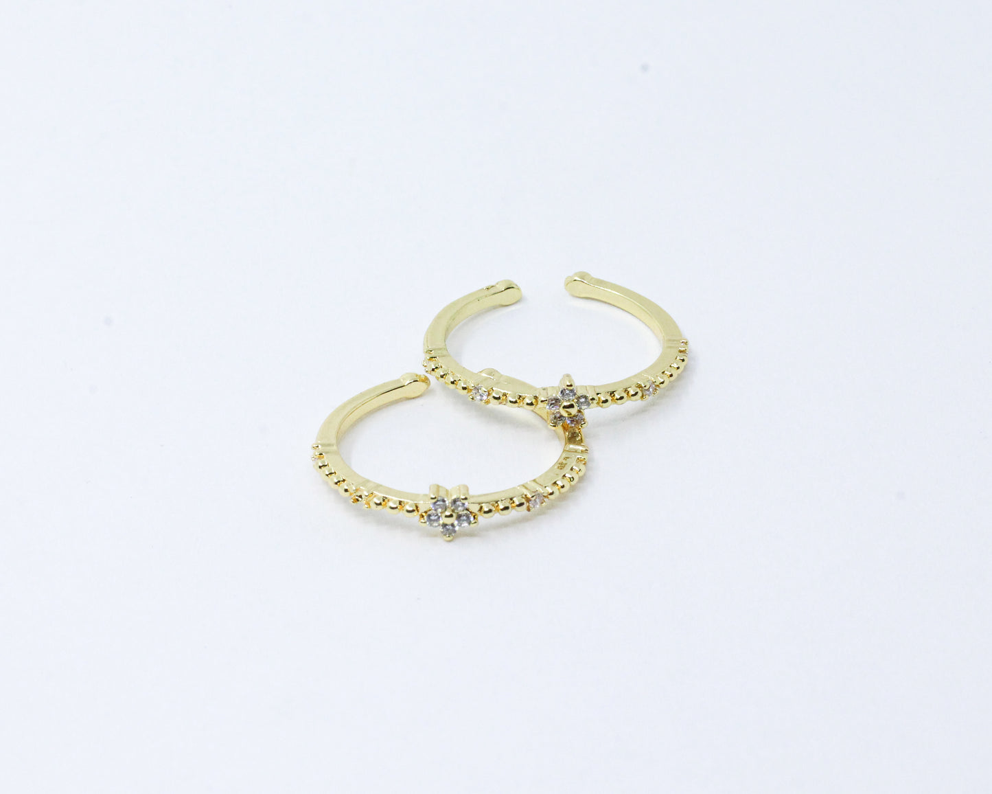 Anillo Dorado Mini Flor