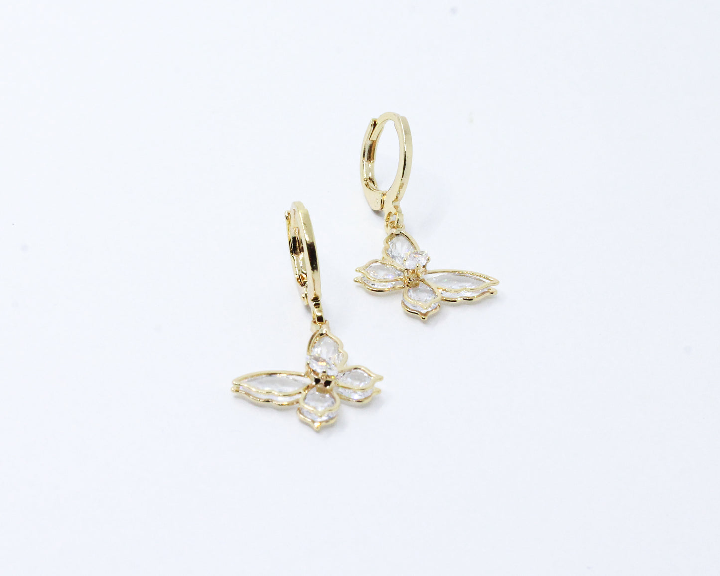 Arete Mariposas Brillantes