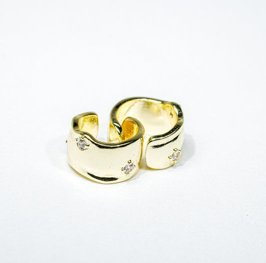 Earcuff circón triple