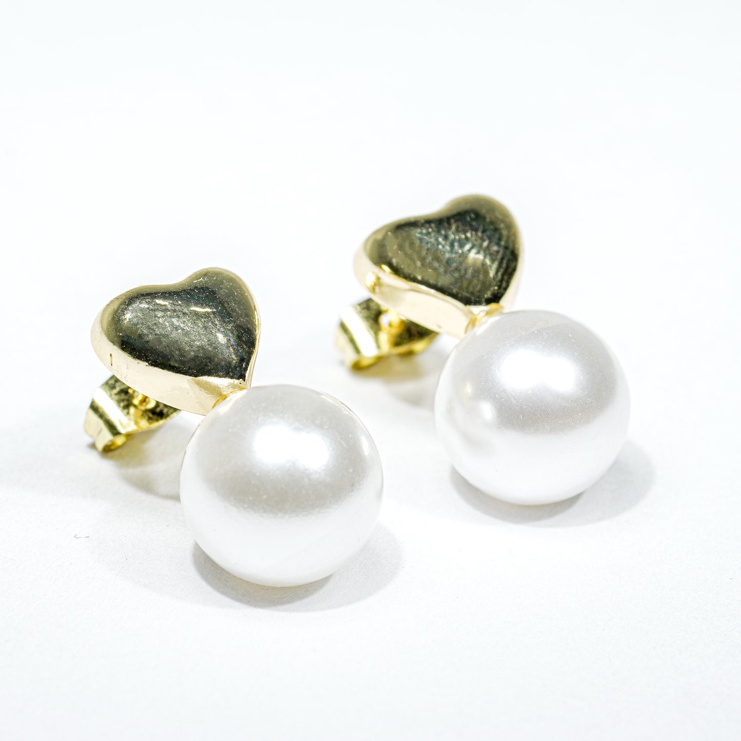 Arete chunky perla