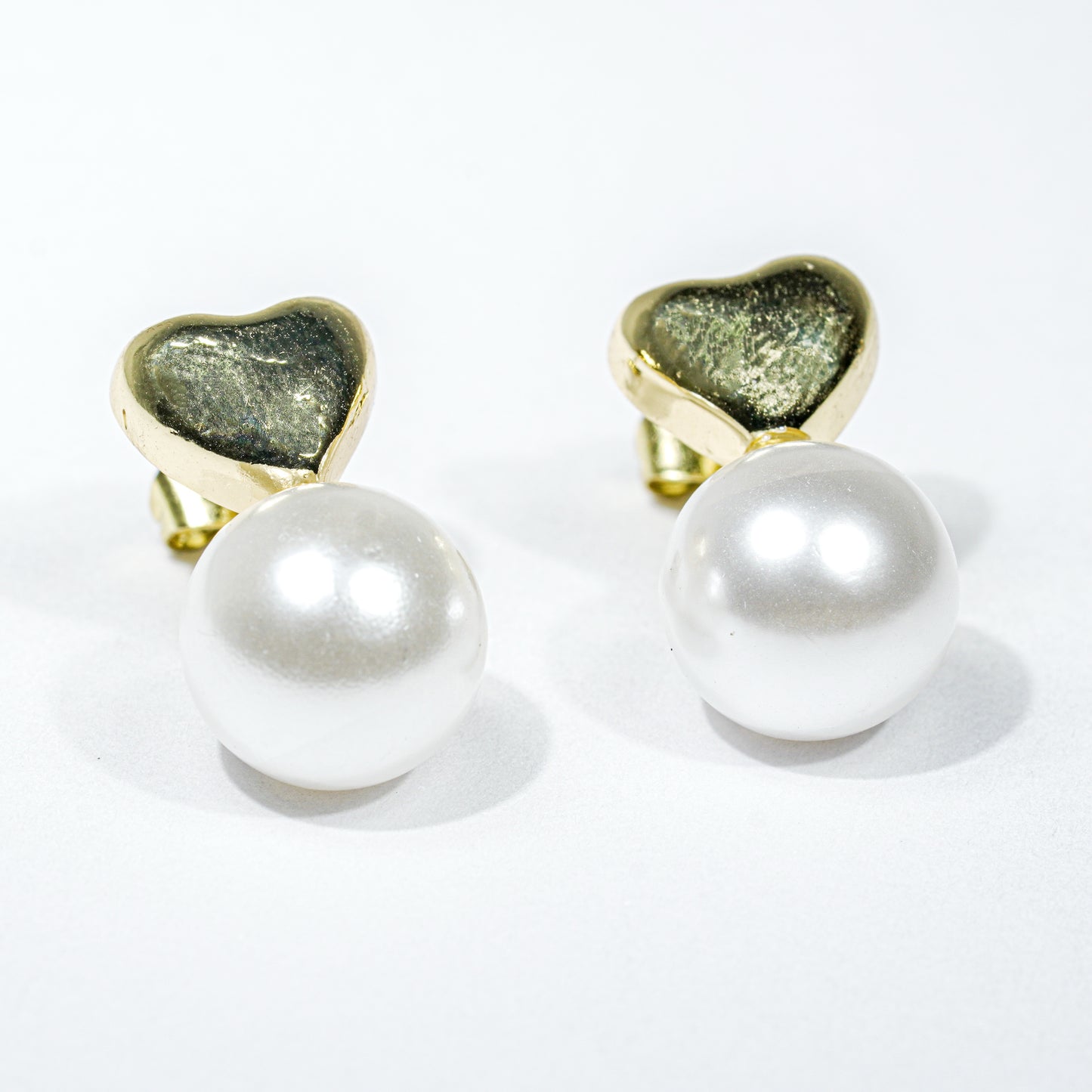 Arete chunky perla