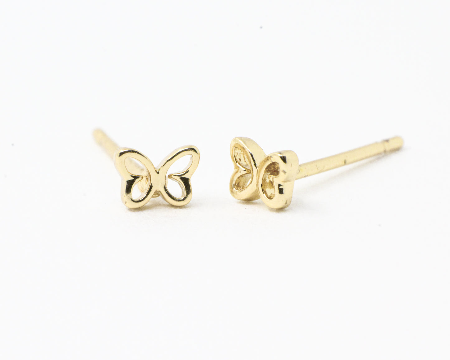 Topo Mariposa Contorno Dorado