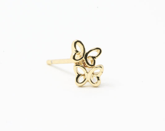 Topo Mariposa Contorno Dorado