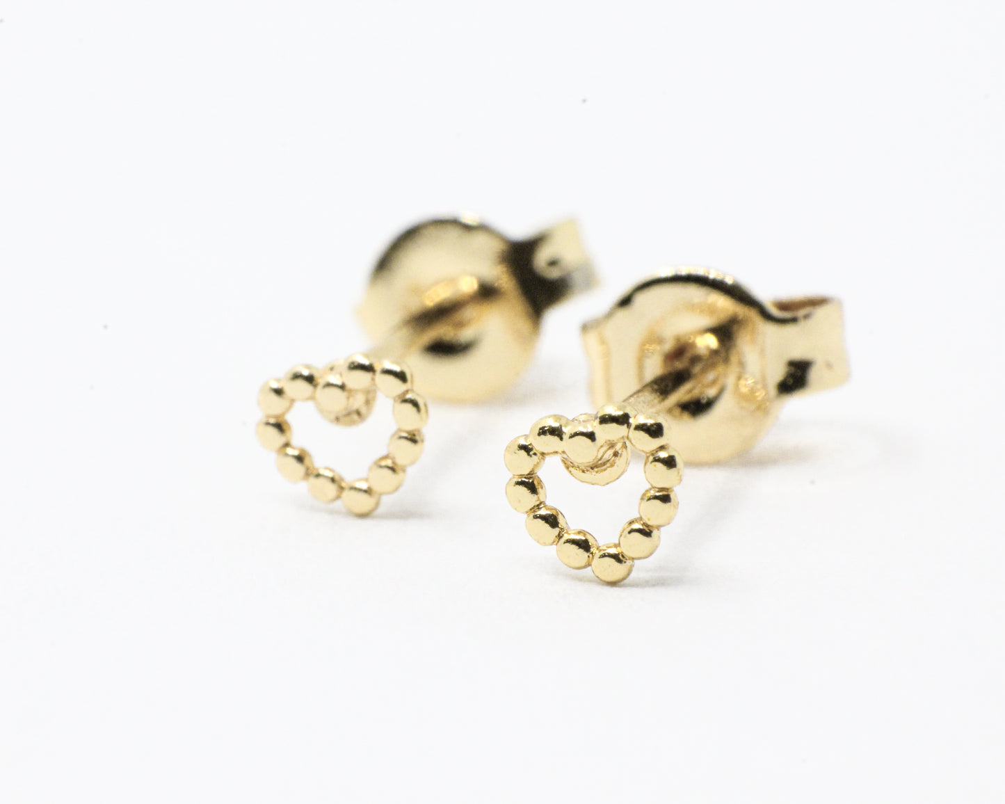 Topo Corazón Bolitas Dorado