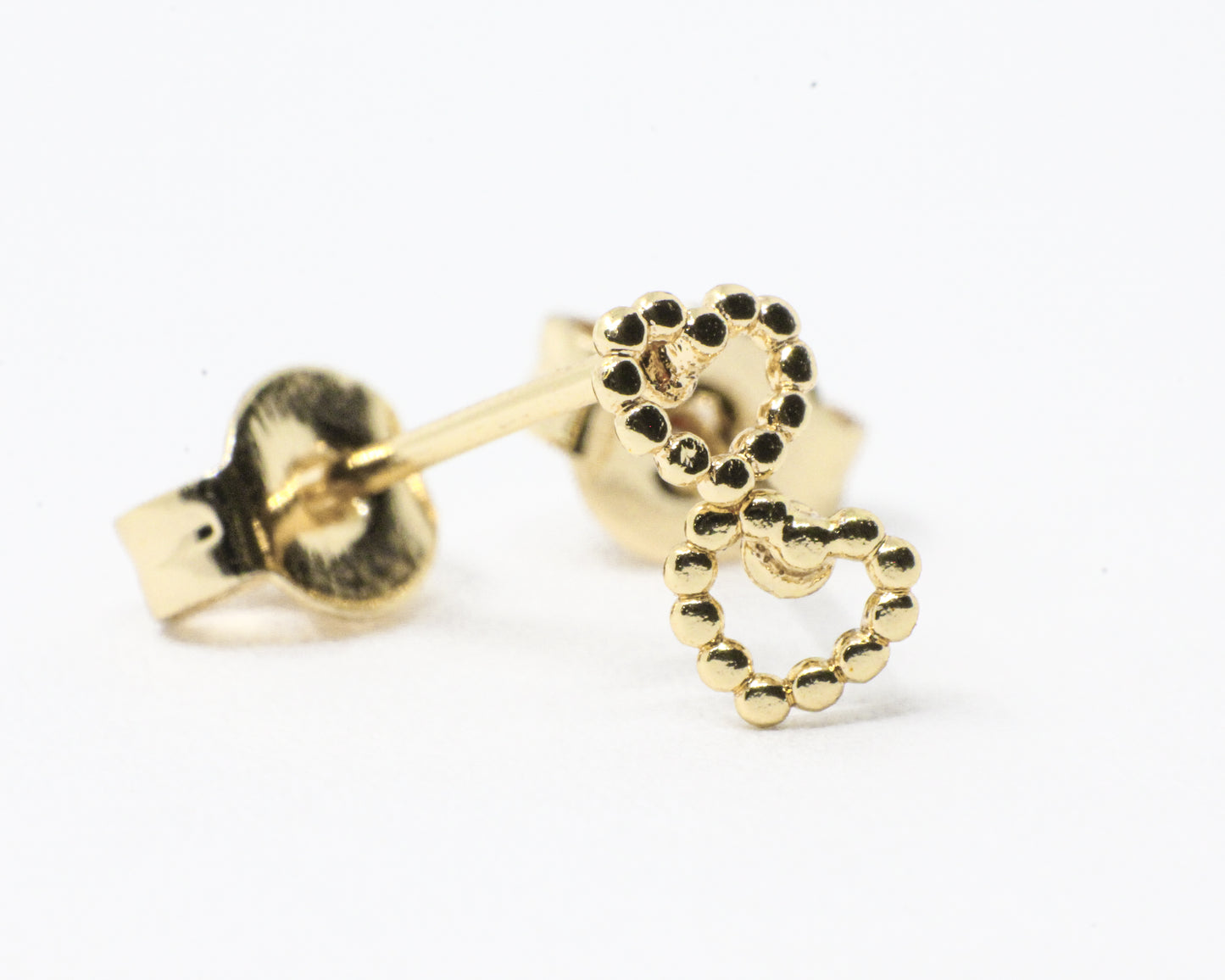 Topo Corazón Bolitas Dorado