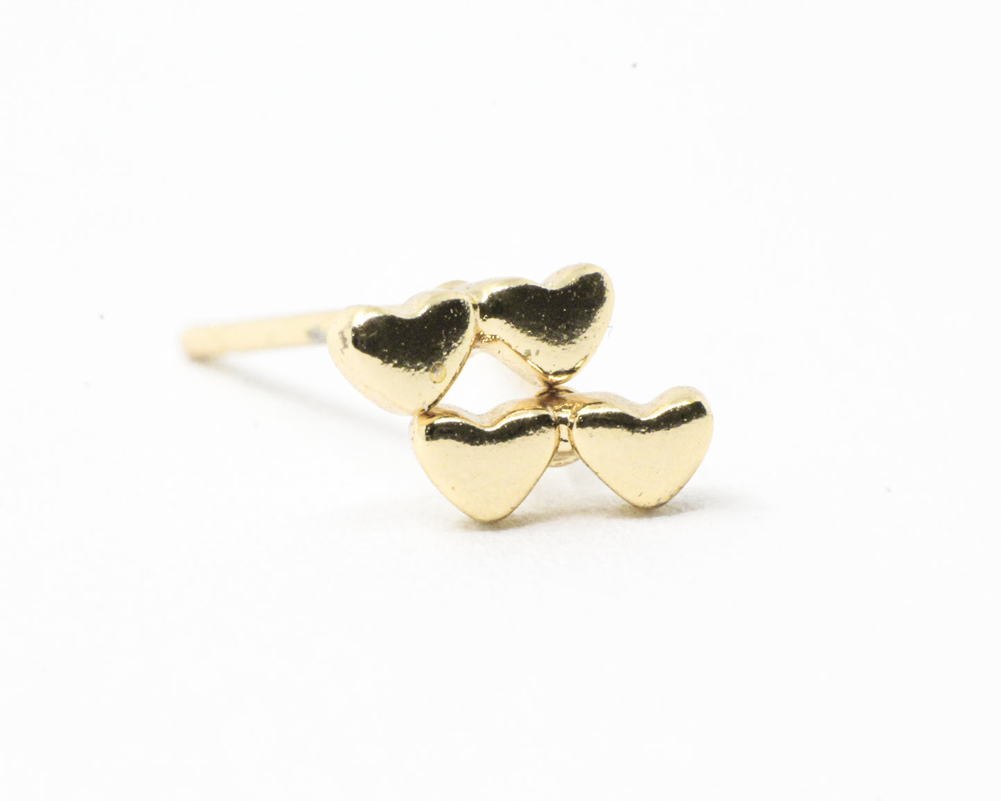 Topo Doble Corazón Dorado