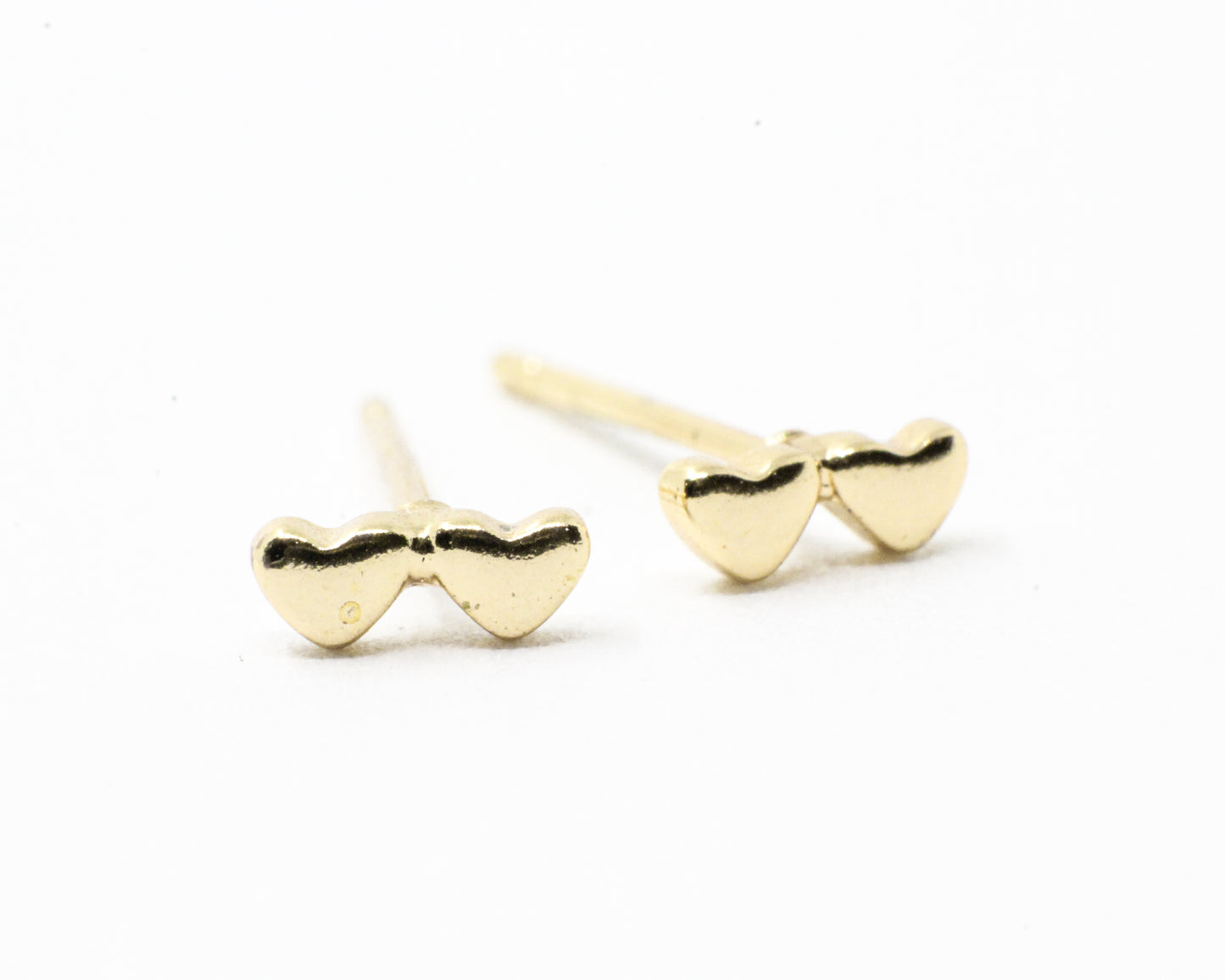 Topo Doble Corazón Dorado