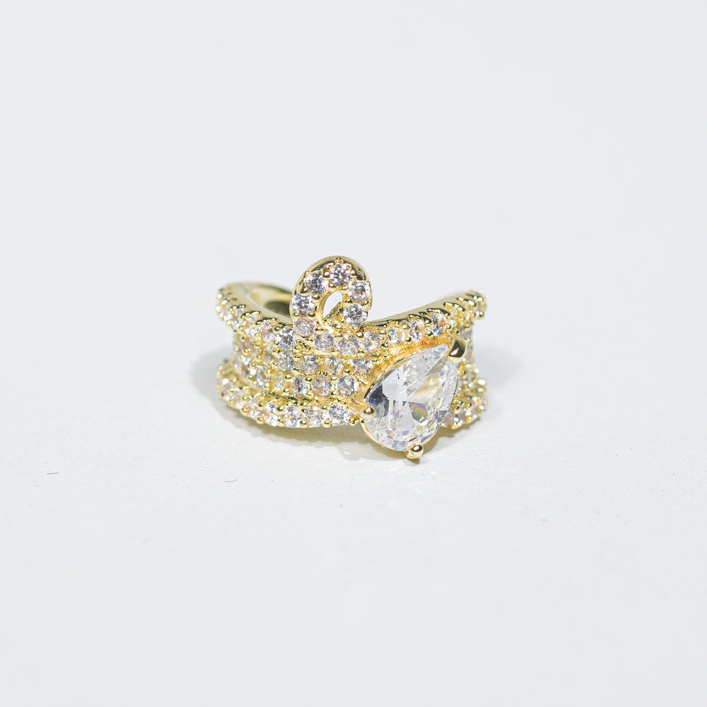 Earcuff gota cristal