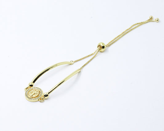 Pulsera dorada San Benito
