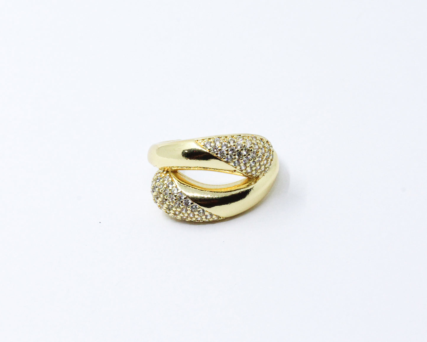 Anillo Chunky dorado ajustable