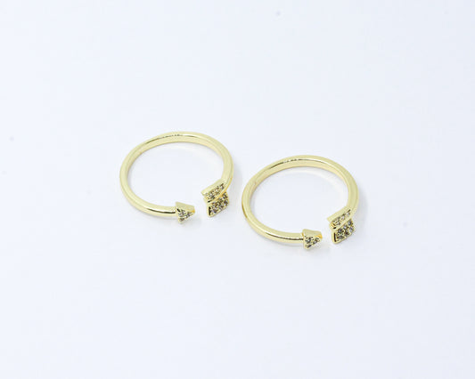 Anillo Dorado Flecha