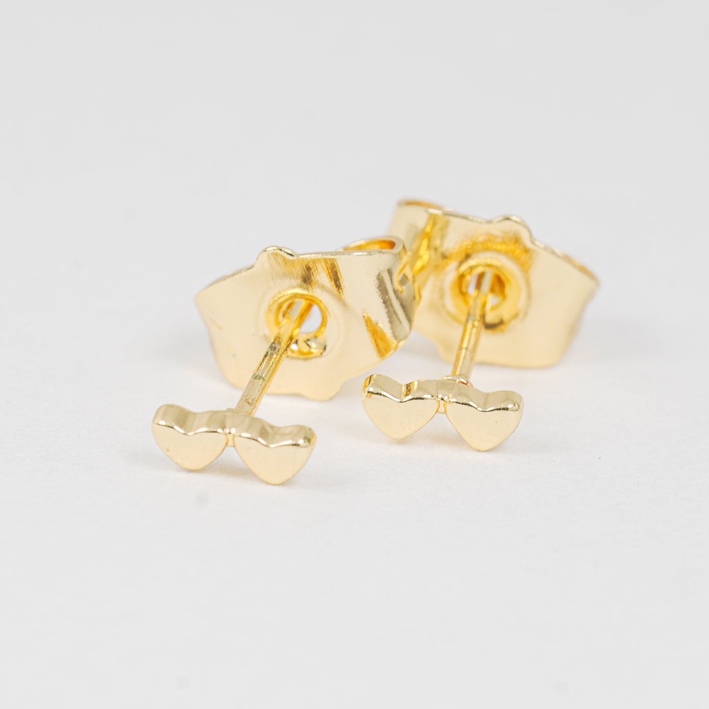 Topo Doble Corazón Dorado