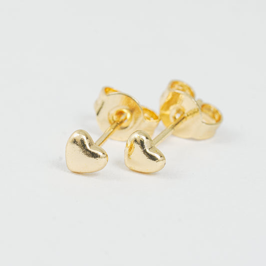 Topo Corazón Soplado Dorado