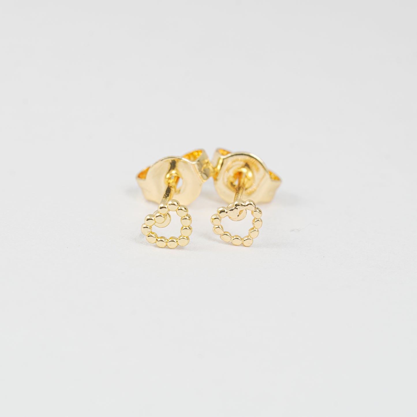 Topo Corazón Bolitas Dorado