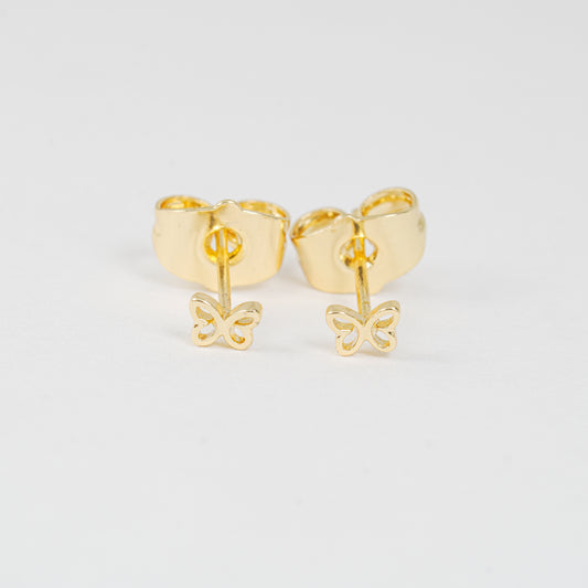 Topo Mariposa Contorno Dorado