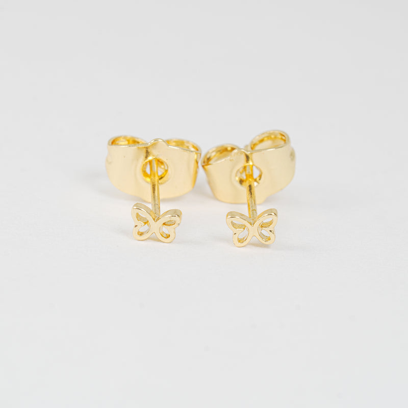 Topo Mariposa Contorno Dorado