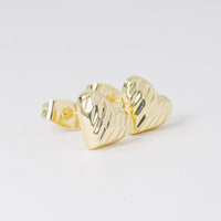 Topo corazón dorado vista 2