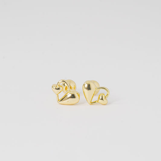 Topos corazones dorados