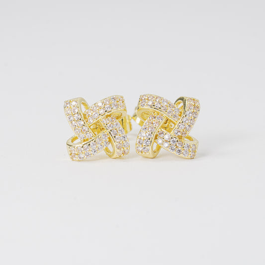 Topo dorado circones blancos