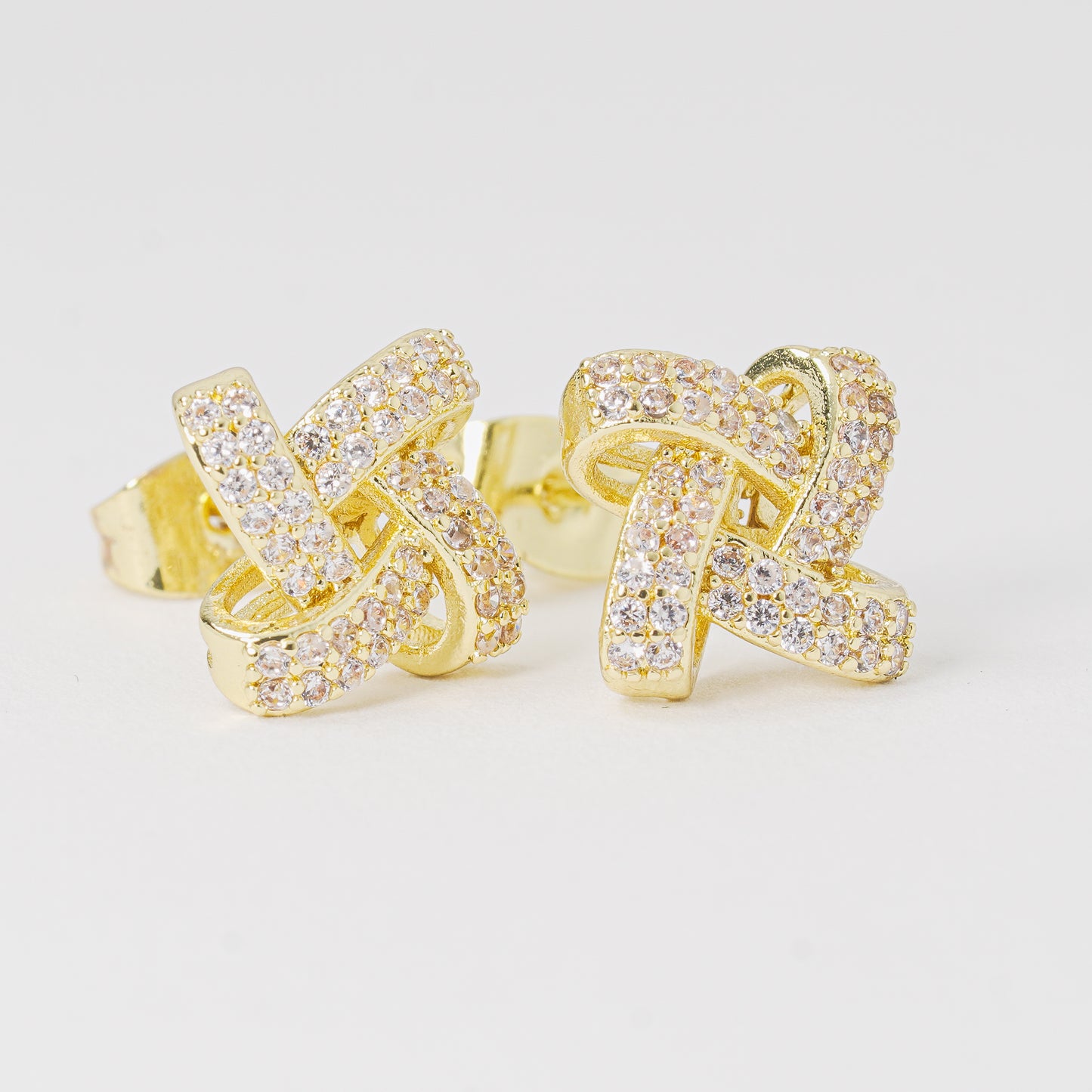 Topo dorado circones blancos